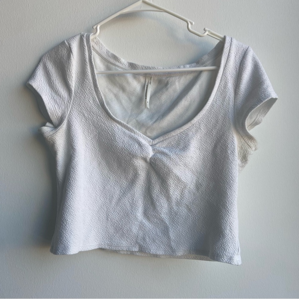 Anthropologie Crop Top White Size M
